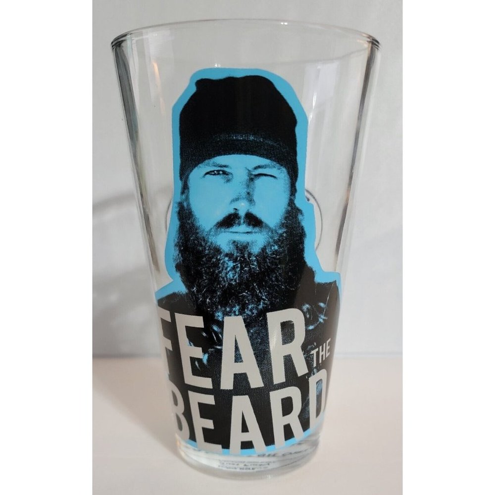 Duck Dynasty "Fear The Beard"  16 Oz Glass Tumbler